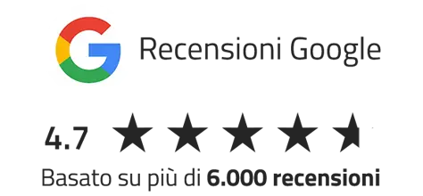 Google Rating Prestito Personale - Recensioni Google: 4.7 su 5 basato su più di 5900 recensioni
